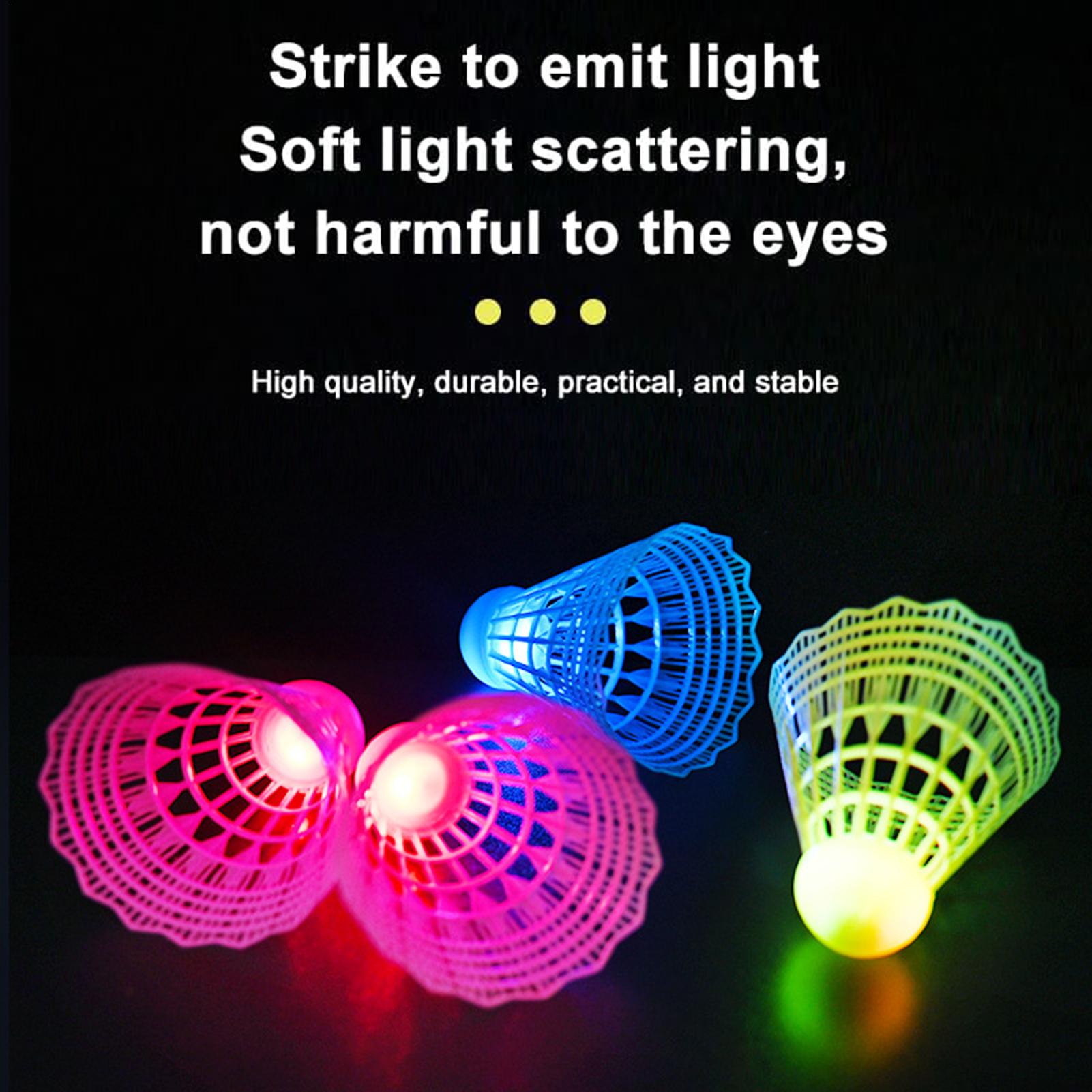 3Pcs LED Badminton Ball Glowin - Badminton Bwf 评论和价格