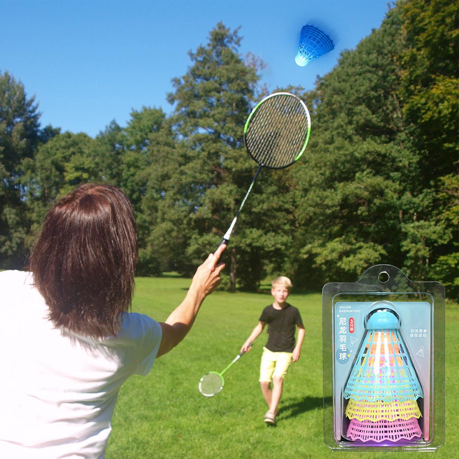 3Pcs LED Badminton Ball Glowin - Badminton Bwf 评论和价格