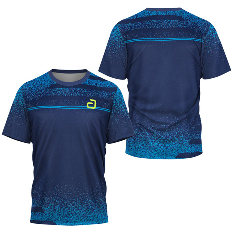 Men Table Tennis T-Shirt Under - Badminton Vector 评论和价格