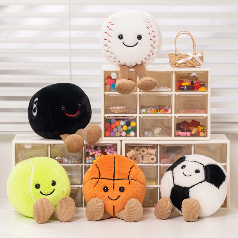 10cm Cute Basketball Football  - Badminton Tv 评论和价格