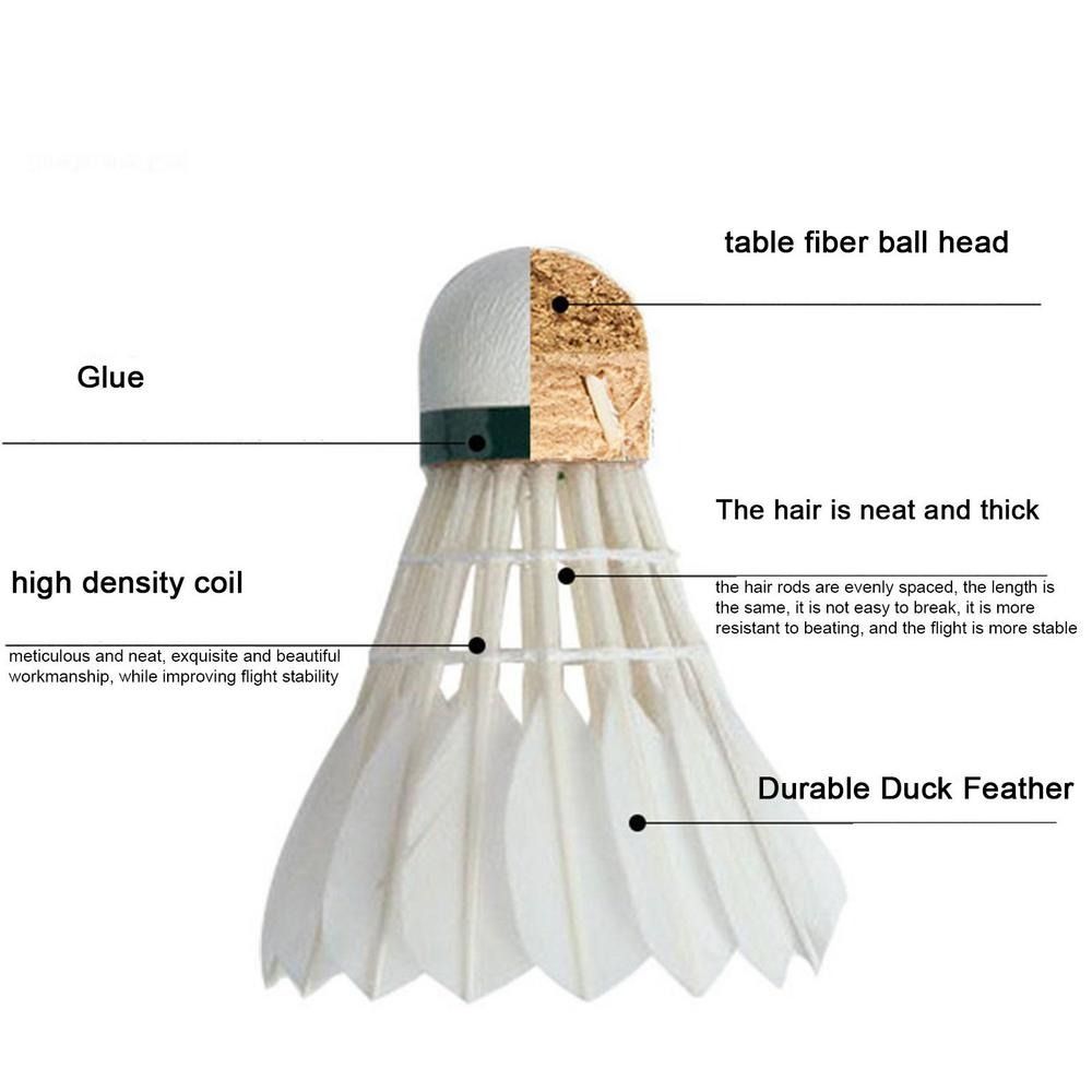 3/6/12Pcs New White Badminton  - Badminton Bwf 评论和价格