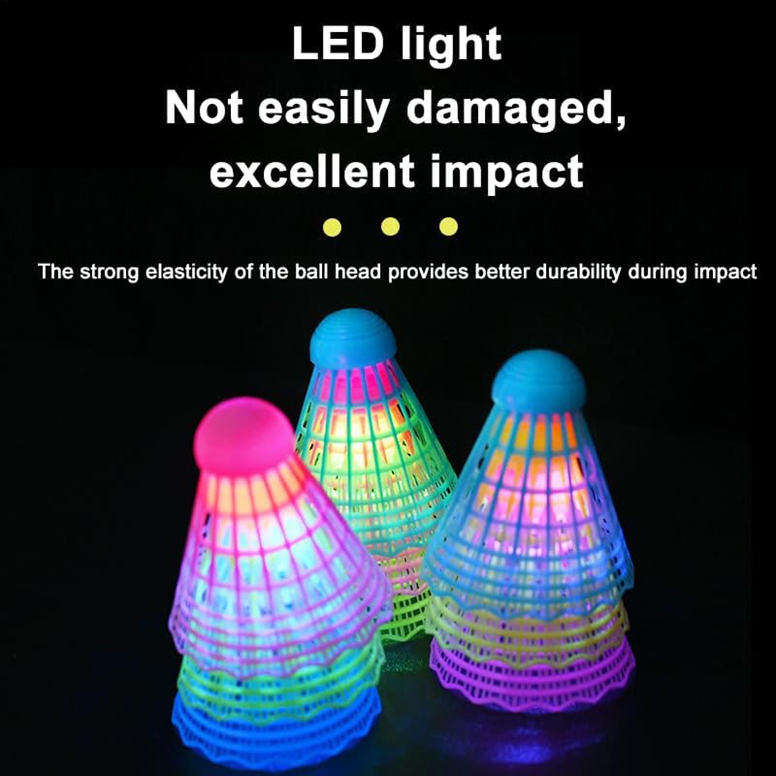 3pcs LED Badminton Shuttlecock - Badminton Bwf 评论和价格